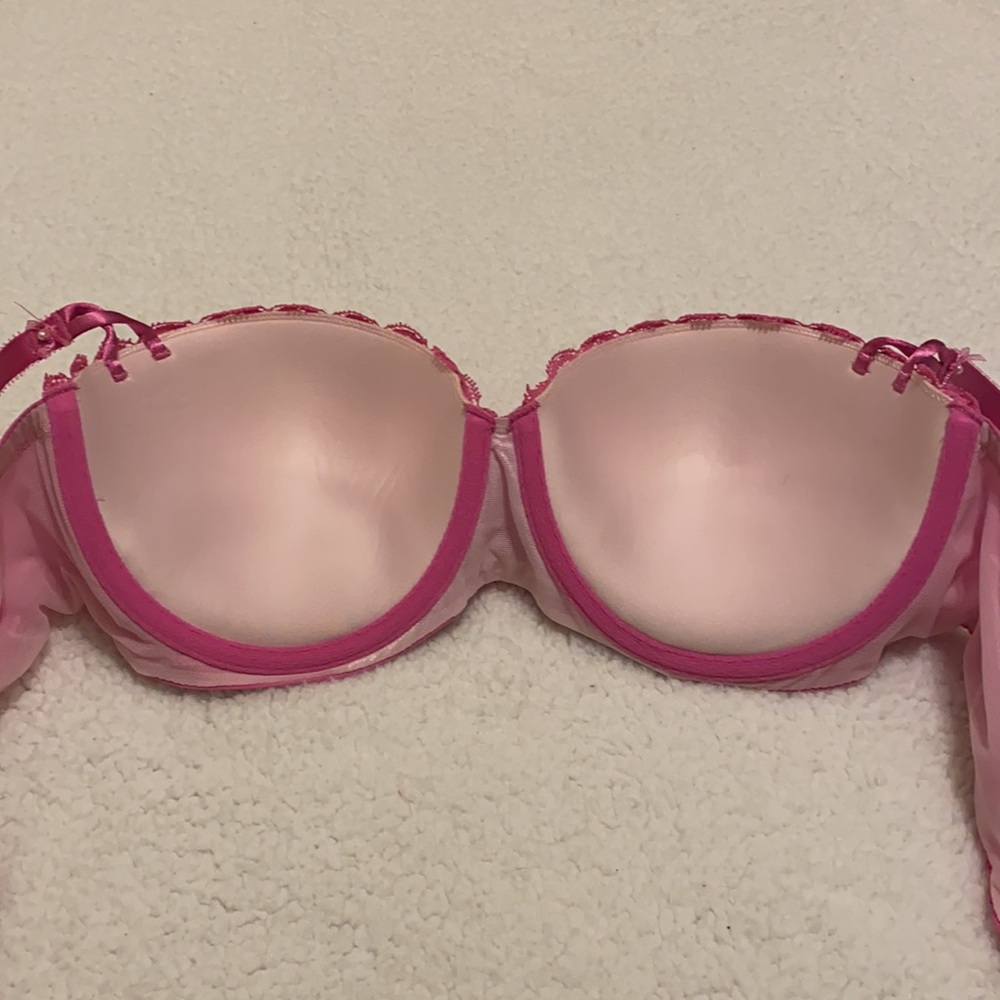 Victoria’s Secret pink lace balconet bra 34D - Picture 6 of 11